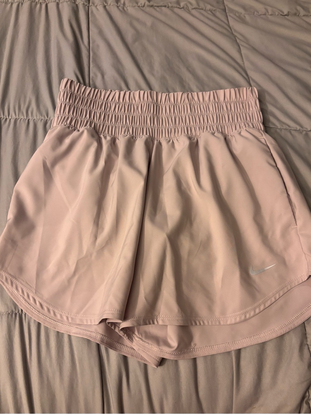 Nike Women’s Light Purple Athletic Shorts with Elastic Waistband